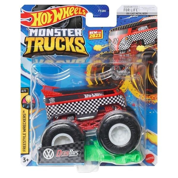 Машинка-позашляховик Hot Wheels Monster Trucks Drag Bus 1:64 (FYJ44-HLT12) - Pampik
