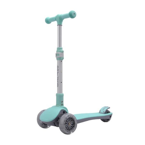 Триколісний самокат GO Travel складаний м'ятний (LS308MT) - Pampik