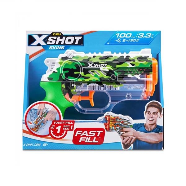 Водний бластер X-Shot Fast Fill Skins Nano Jungle Camo (11853B) - Pampik