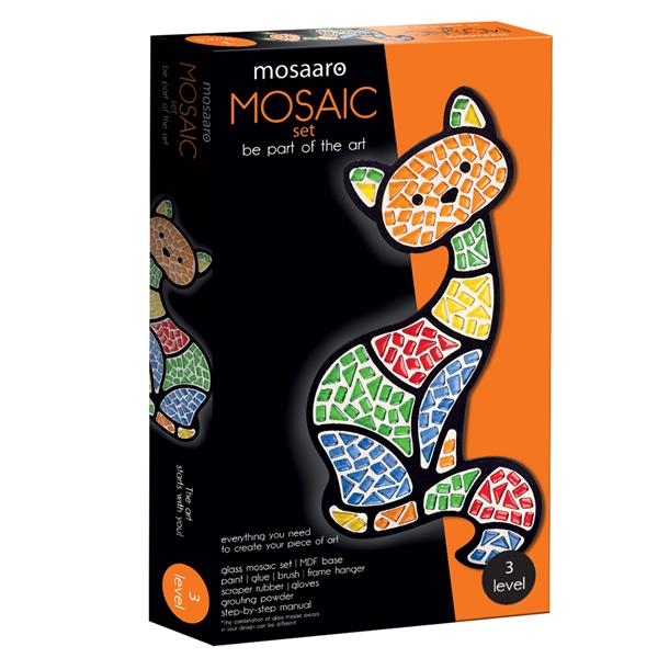 Набор для стеклянной мозаики Mosaaro Кот (MA3002) - Pampik - 3