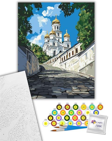 Картина по номерам ArtCraft Андреевская церковь 40х50 см (11071-AC) - Pampik