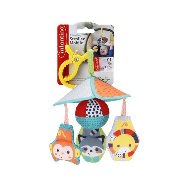 Игрушка-подвеска Infantino с прищепкой Карусель (315107) - Pampik
