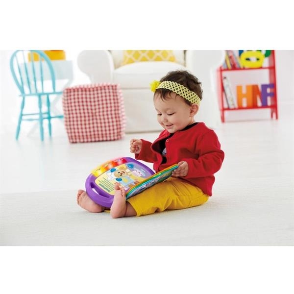 Музыкальная книжечка Fisher-Price Смейся и учись Стихи для малышей на украинском языке (DKK16) - Pampik - 2