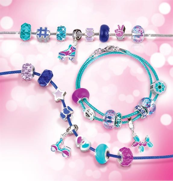 Набор для создания украшений Make it Real Браслеты Голубое сияние 27 эл. (MR1721) - Pampik - 4