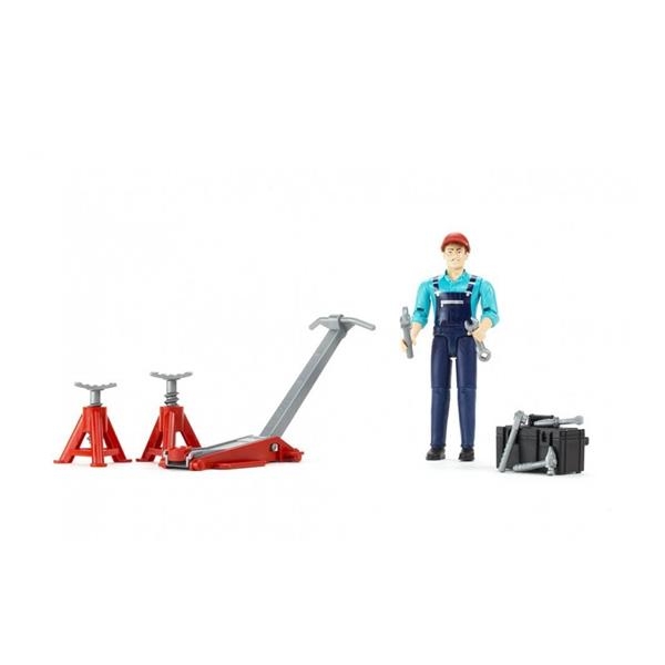 Фигурка Bruder Автомеханик 11 см с инструментами (62100) - Pampik - 2