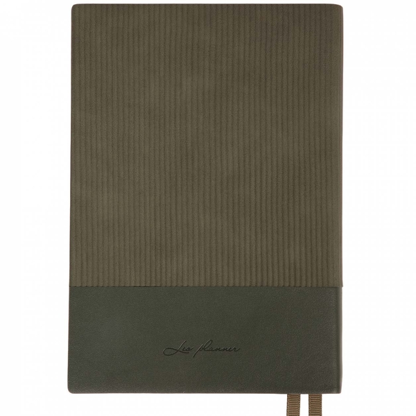 Щоденник Leo Planner Velvet А5, датований 2026, 368 сторінок, темно-зелений (252637) - Pampik - 2