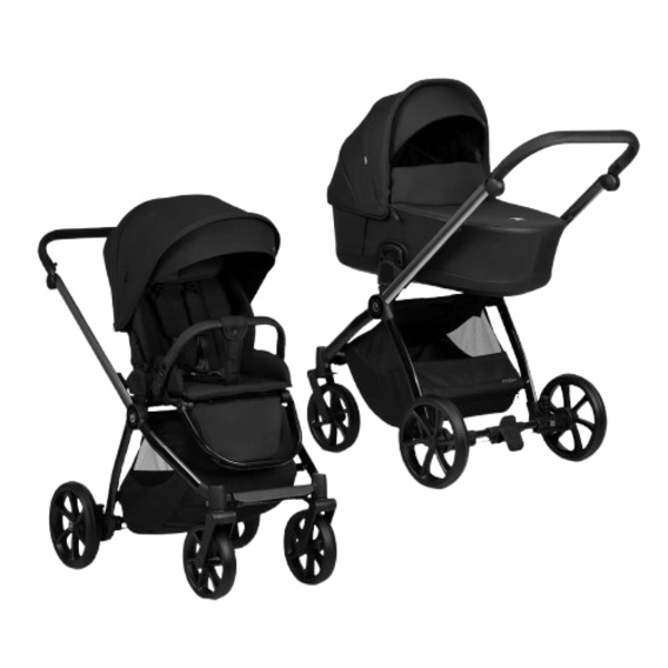 Коляска універсальна 2 в 1 Tutis Mio 3+ Black Edition Obsidian (1502060) - Pampik