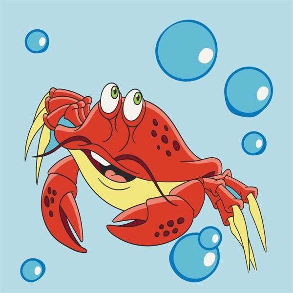 Картина за номерами ArtCraft Краб 30х30 см (15098-AC) - Pampik