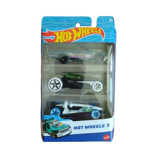Набір машинок Hot Wheels 3 шт. 1:64 сірий, чорний, білий (K5904-19) - Pampik