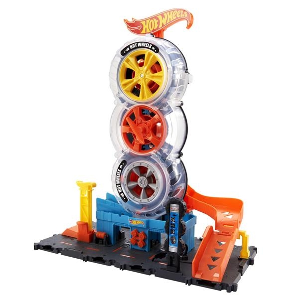 Трек Hot Wheels City Ударные трюки в шиномонтаже (HDP02) - Pampik - 2
