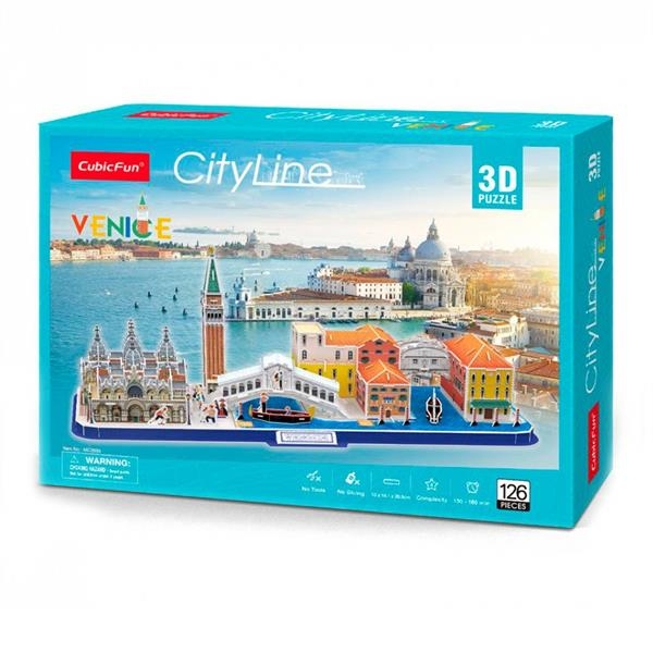 Пазл 3D CubicFun City Line Венеция, 126 элемента (MC269h) - Pampik - 2