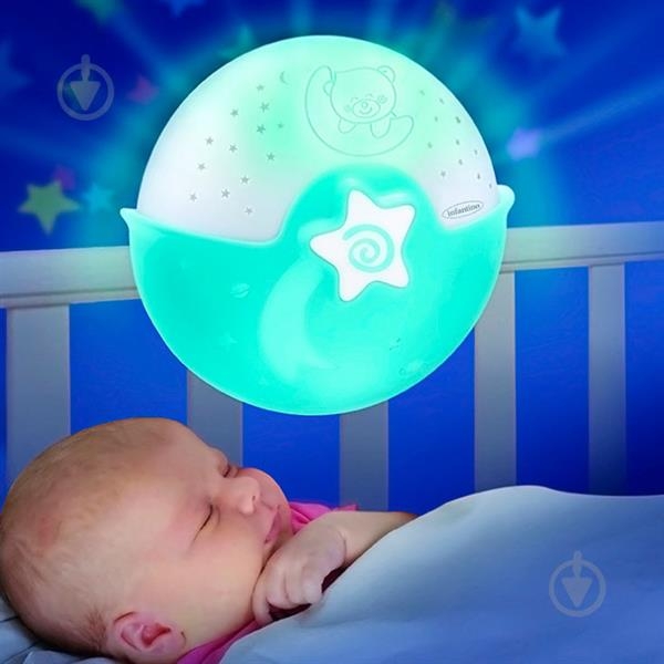 Нічник-проектор Infantino Спокійні сни, блакитний (004627I) - Pampik - 2