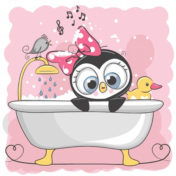 Картина по номерам ArtCraft Пингвинятко 30х30 см (15503-AC) - Pampik