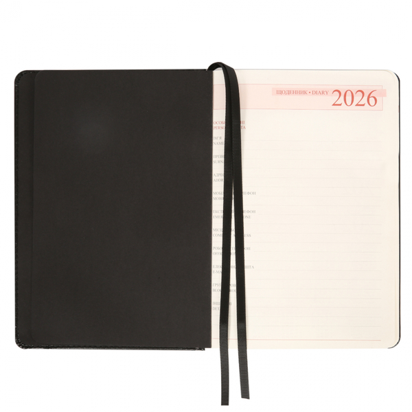 Щоденник Leo Planner Legacy А5, датований 2026, 368 сторінок, чорний (252649) - Pampik - 7