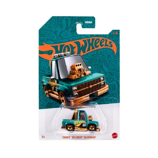 Машинка Hot Wheels Жемчужные и хромированные Toond 83 Chevy Silverado (HDH54-HVX00) - Pampik