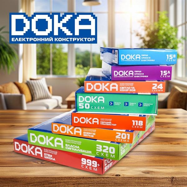 Електронний конструктор Doka Школа 999+ Схем (D70708) - Pampik - 9