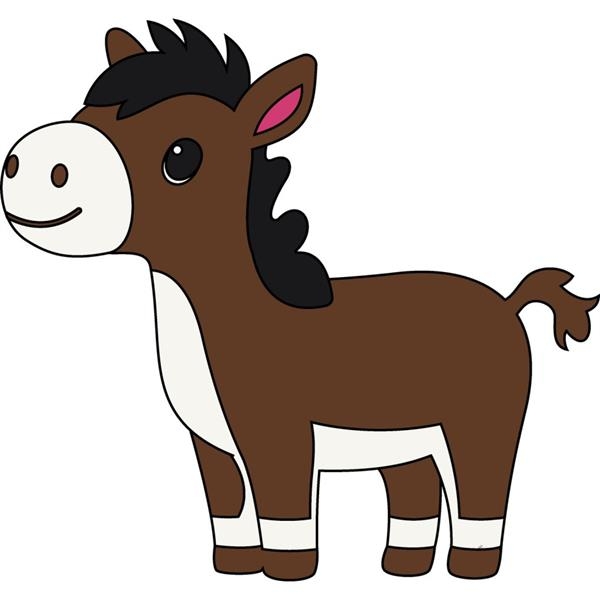 Детская раскраска ArtCraft Лошадь 25х30 см (15107-AC) - Pampik