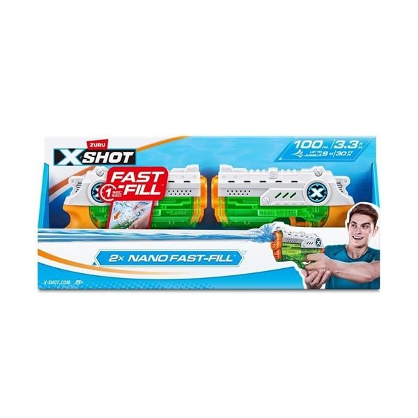 Набір водних бластерів X-Shot Fast Fill Nano Double Pack (56334R) - Pampik
