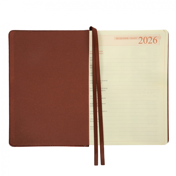 Щоденник Leo Planner Whisky А5, датований 2026, 368 сторінок, коричневий (252670) - Pampik - 7