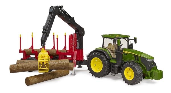 Модель Bruder Трактор John Deere с прицепом и манипулятором 1:16 (03154) - Pampik - 2
