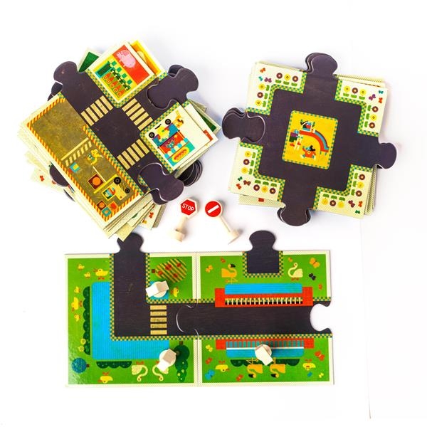 Напольный пазл Djeco Дорога со знаками, 24 детали (DJ07161) - Pampik - 3
