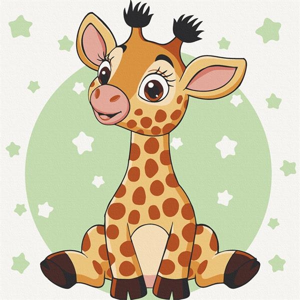 Картина по номерам ArtCraft Жираф 30х30 см (15540-AC) - Pampik