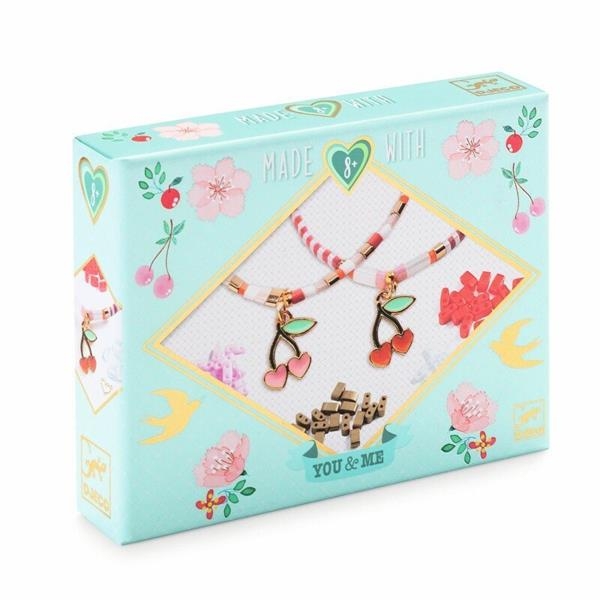 Набор для создания украшений Djeco Браслет дружбы Вишенки (DJ00017) - Pampik - 2