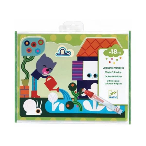 Набор для рисования водой Djeco Скрытый в саду (DJ09063) - Pampik