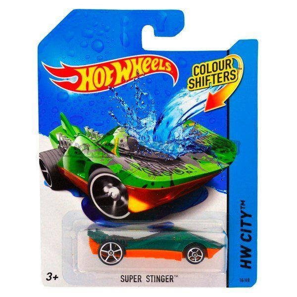 Машинка Hot Wheels Color Shifter Изменение цвета Super Stinger (BHR15-BHR19) - Pampik