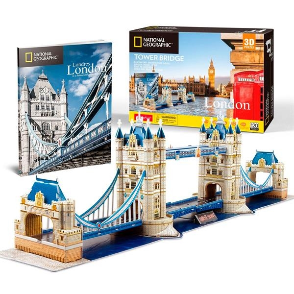 Пазл 3D CubicFun National Geographic Тауэрский мост, 120 элементов (DS0978h) - Pampik - 3