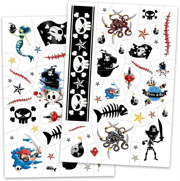 Набор наклейок на тело Djeco Пираты (DJ09584) - Pampik - 2