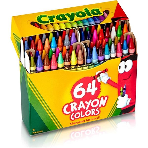Набор воскового мела Crayola Crayons 64 цвета (52-6448) - Pampik - 6