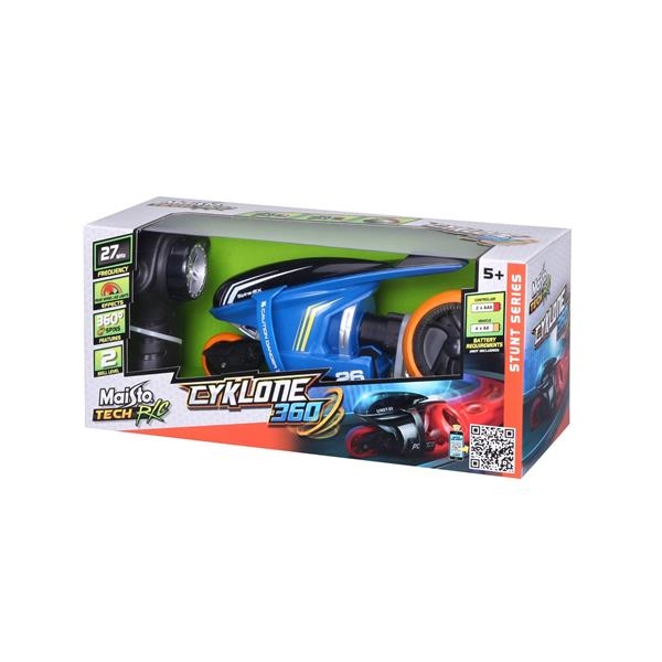 Мотоцикл на радіокеруванні Maisto Cyklone 360 синій (82066 blue) - Pampik - 6