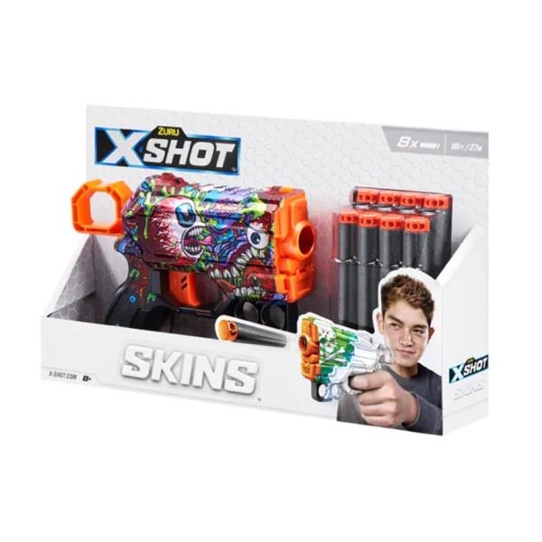 Быстрострельный бластер X-Shot Skins Menace Scream 8 патронов (36515J) - Pampik