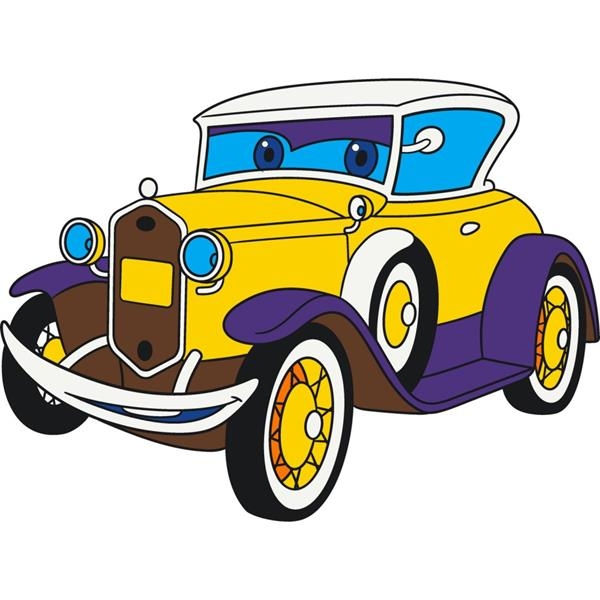 Дитяча розмальовка ArtCraft Ретро автівка 25х30 см (15068-AC) - Pampik