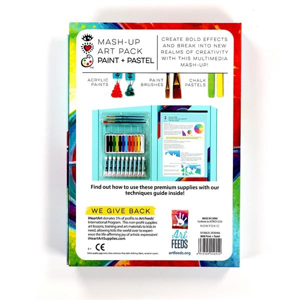 Набір для творчості I heart art Пастель-колаж з аквареллю, восковою крейдою і папером для малювання (8008) - Pampik - 5