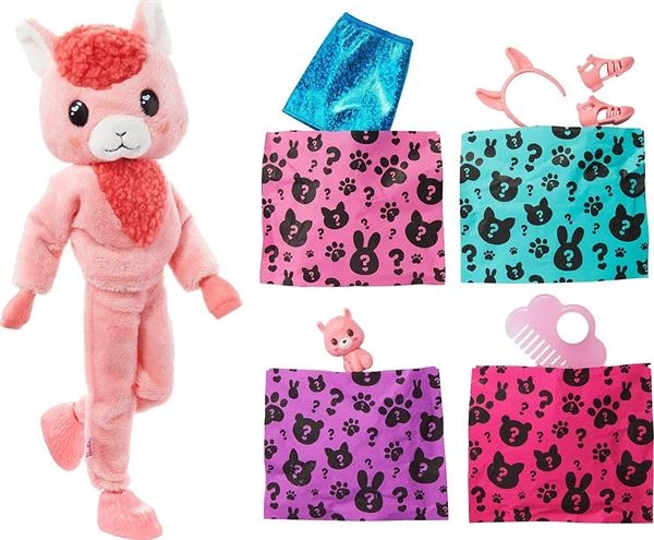 Лялька Barbie Cutie Reveal Потішна лама, 29 см (HJL60) - Pampik - 3