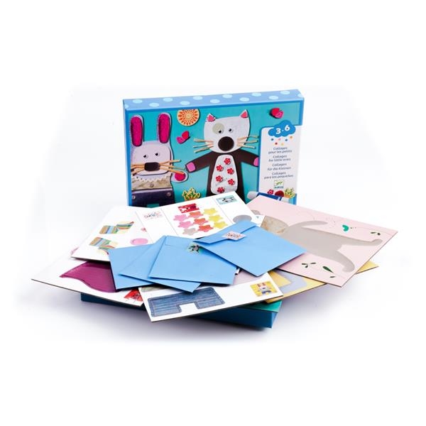 Набір для аплікації Djeco Колаж для найменших (DJ08664) - Pampik