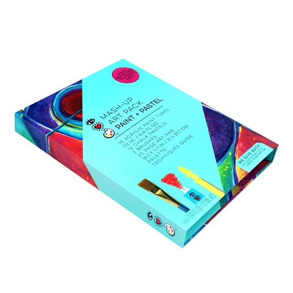 Набір для творчості I heart art Пастель-колаж з аквареллю, восковою крейдою і папером для малювання (8008) - Pampik - 3