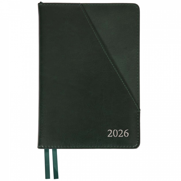 Щоденник Leo Planner Whisky А5, датований 2026, 368 сторінок, зелений (252669) - Pampik
