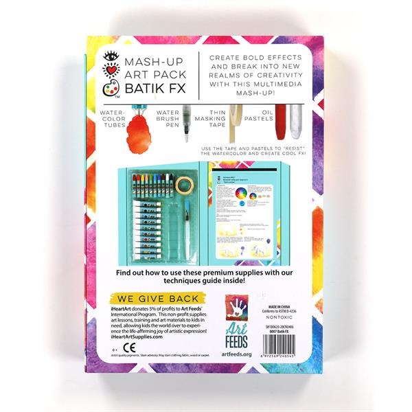 Набір для творчості I heart art Батік-колаж з акварельними фарбами та восковою крейдою (8007) - Pampik - 6