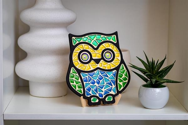 Набор для стеклянной мозаики Mosaaro Сова (MA2004) - Pampik - 2