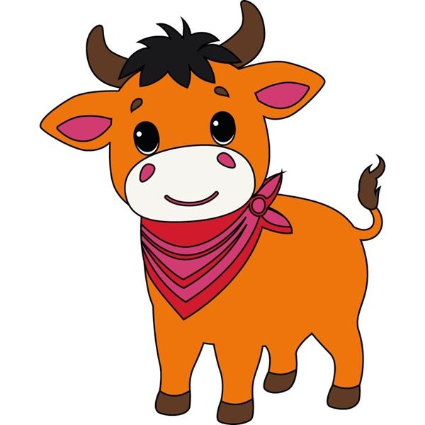 Детская раскраска ArtCraft Бычок 25х30 см (15108-AC) - Pampik