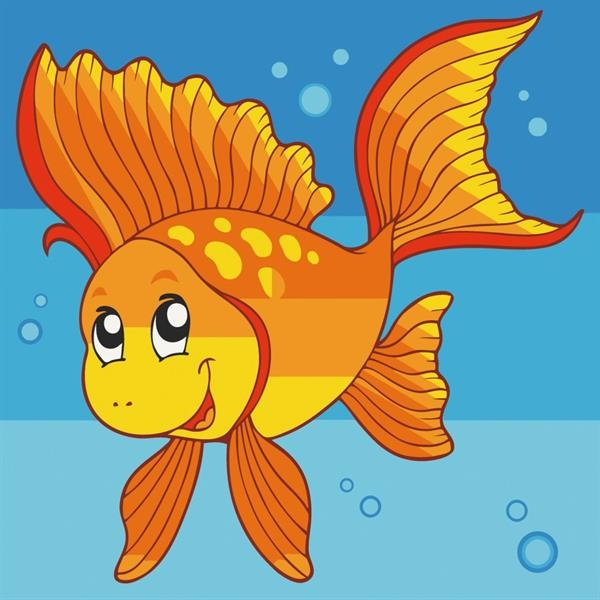 Картина по номерам ArtCraft Рыбка 30х30 см (15033-AC) - Pampik