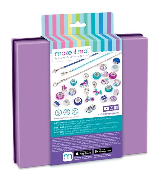 Набор для создания украшений Make it Real Браслеты Голубое сияние 27 эл. (MR1721) - Pampik - 2