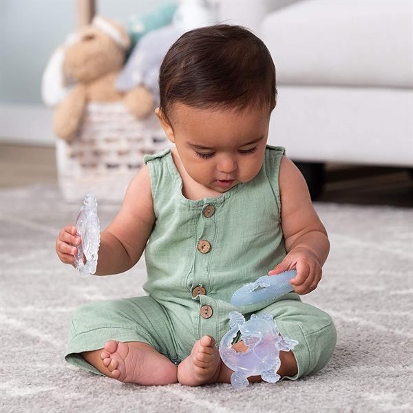 Набор текстурных прорезывателей Infantino Ледяные друзья 3 шт. (316564) - Pampik - 2