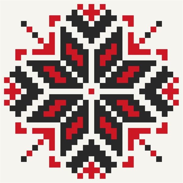 Картина по номерам ArtCraft Этнический орнамент 30х30 см (13039-AC) - Pampik