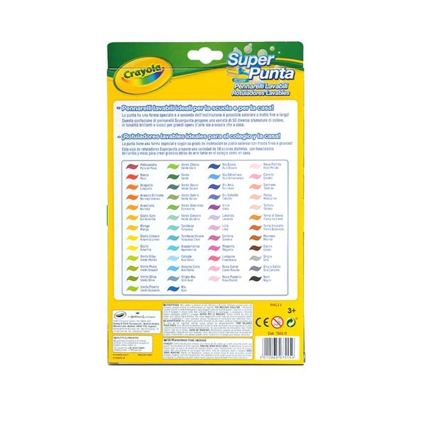 Набір фломастерів Crayola Markers 50 кольорів (7555) - Pampik - 4