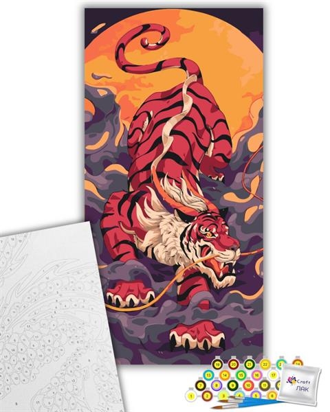 Картина по номерам ArtCraft Подкрадываемый тигр 40х80 см (11593-AC) - Pampik