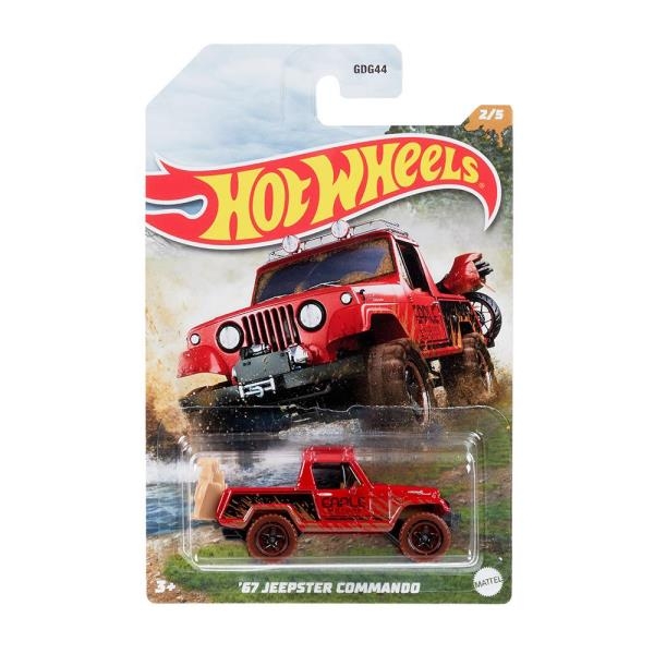 Машинка Hot Wheels Покорители бездорожья 67 Jeepster Commando (HFW36-HDH08) - Pampik - 2